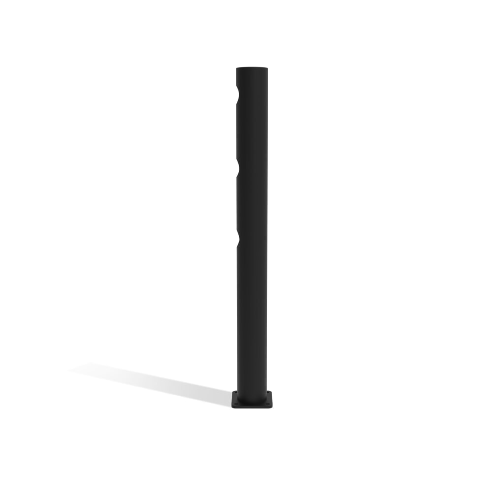 Klapdeur-eindpaal dancop voor veiligheidshek ‘Delta‘, Ø 110 mm, hoogte 1.200 mm, 90°, links Productafbeelding nr. 5: Klapdeur-eindpaal dancop voor veiligheidshek ‘Delta‘, Ø 110 mm, hoogte 1.200 mm, 90°, links