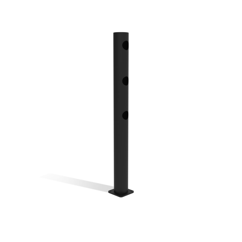 Productafbeelding nr. 6: Klapdeur-eindpaal voor veiligheidshek ‘Delta‘, Ø 110 mm, hoogte 1.200 mm, 90°, rechts