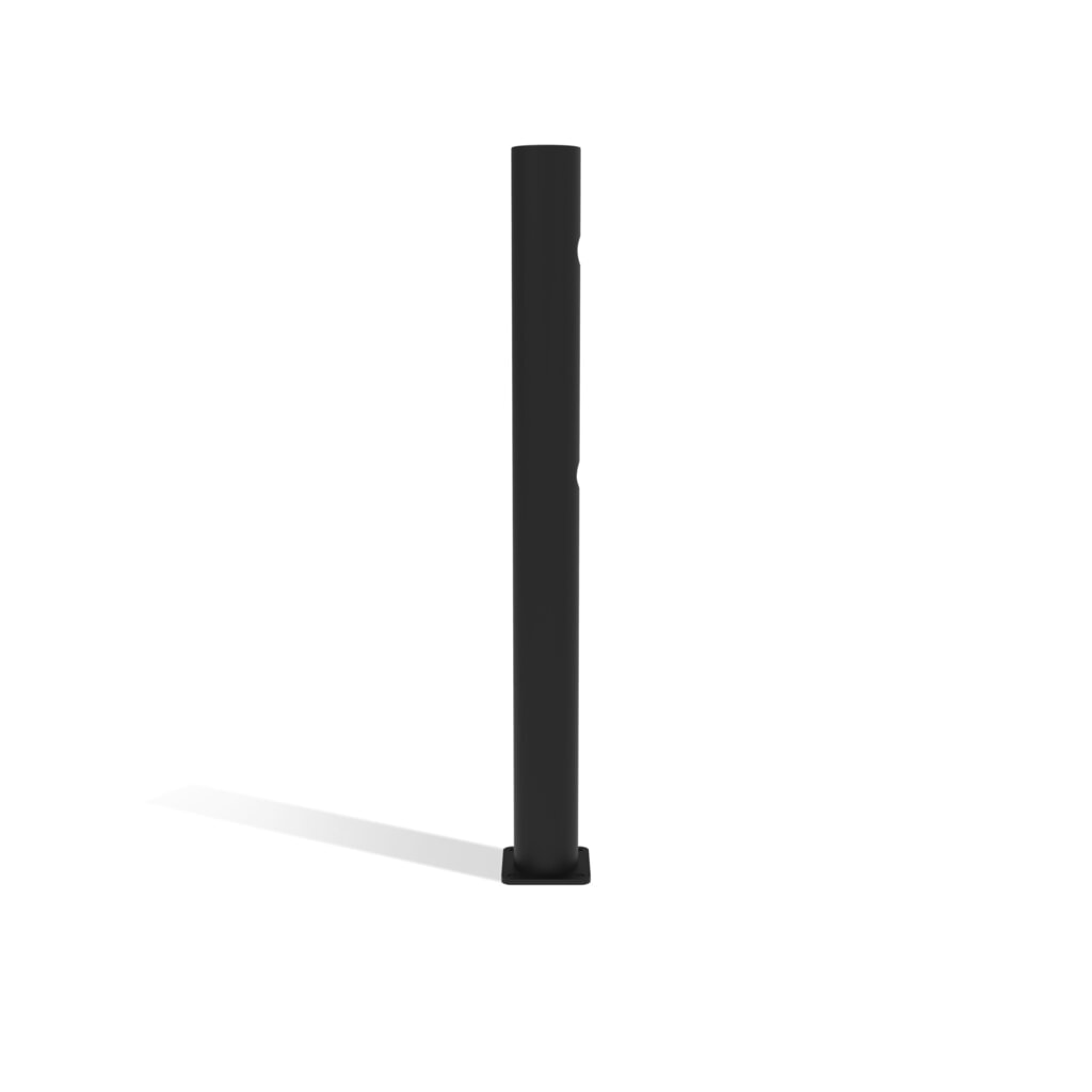 Productafbeelding nr. 7: Klapdeur-eindpaal dancop voor veiligheidshek ‘Delta‘, Ø 110 mm, hoogte 1.200 mm, 90°, links