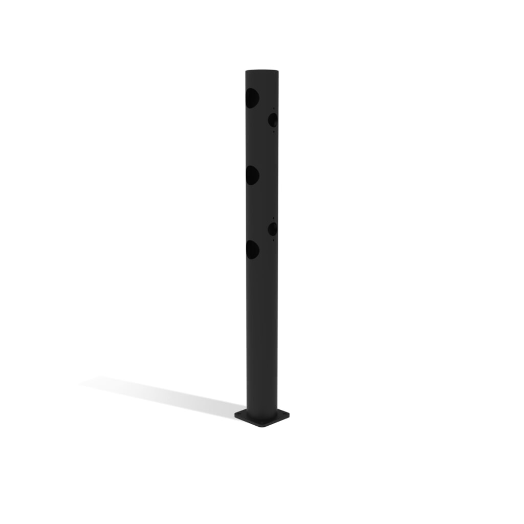 Productafbeelding nr. 8: Klapdeur-eindpaal voor veiligheidshek ‘Delta‘, Ø 110 mm, hoogte 1.200 mm, 90°, rechts