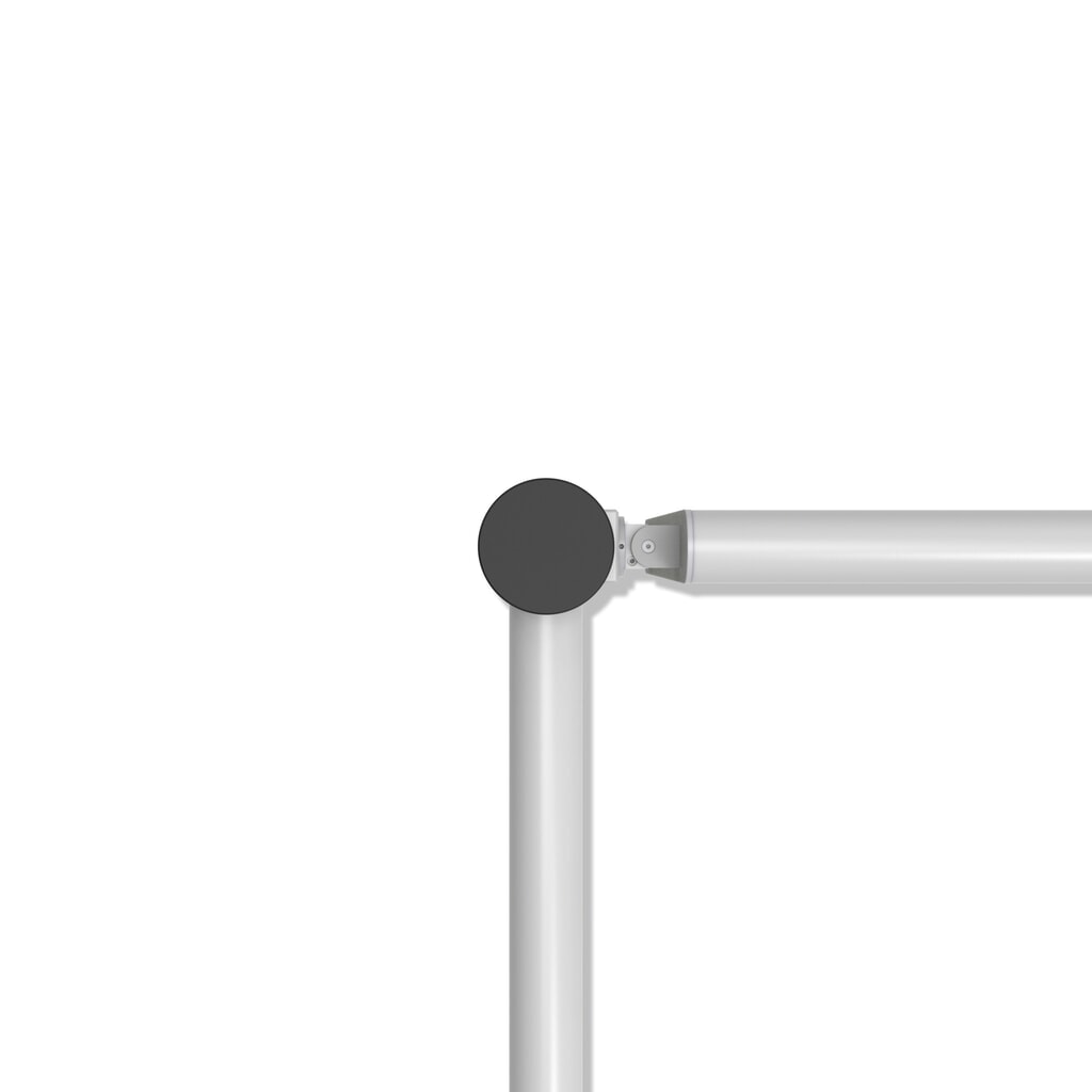 Klapdeur-eindpaal voor veiligheidshek ‘Delta‘, Ø 110 mm, hoogte 1.200 mm, 90°, rechts Productafbeelding nr. 10: Klapdeur-eindpaal voor veiligheidshek ‘Delta‘, Ø 110 mm, hoogte 1.200 mm, 90°, rechts
