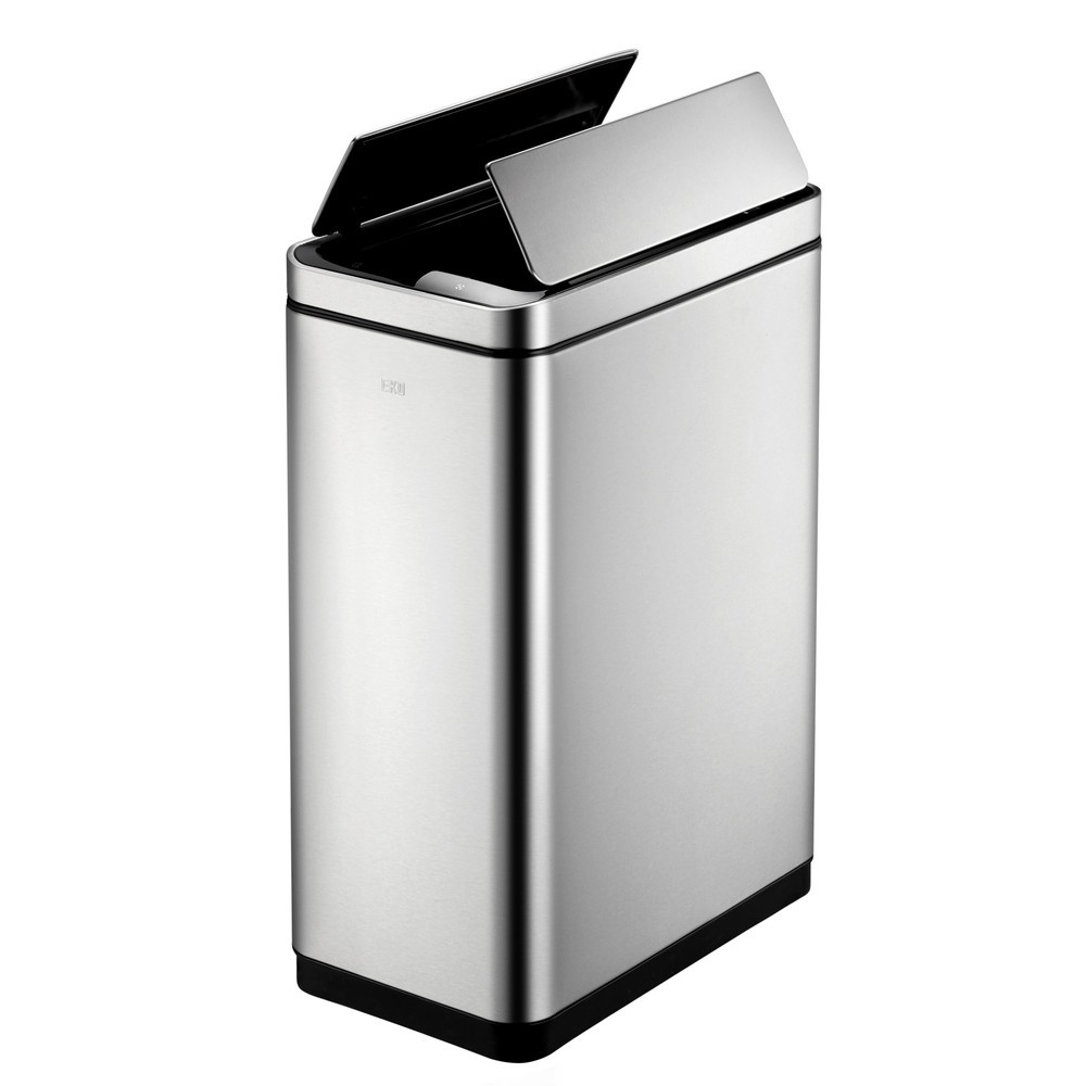Productafbeelding nr. 3: Afvalbak EKO Deluxe Phantom Sensor, 2x20 liter, mat roestvrij staal