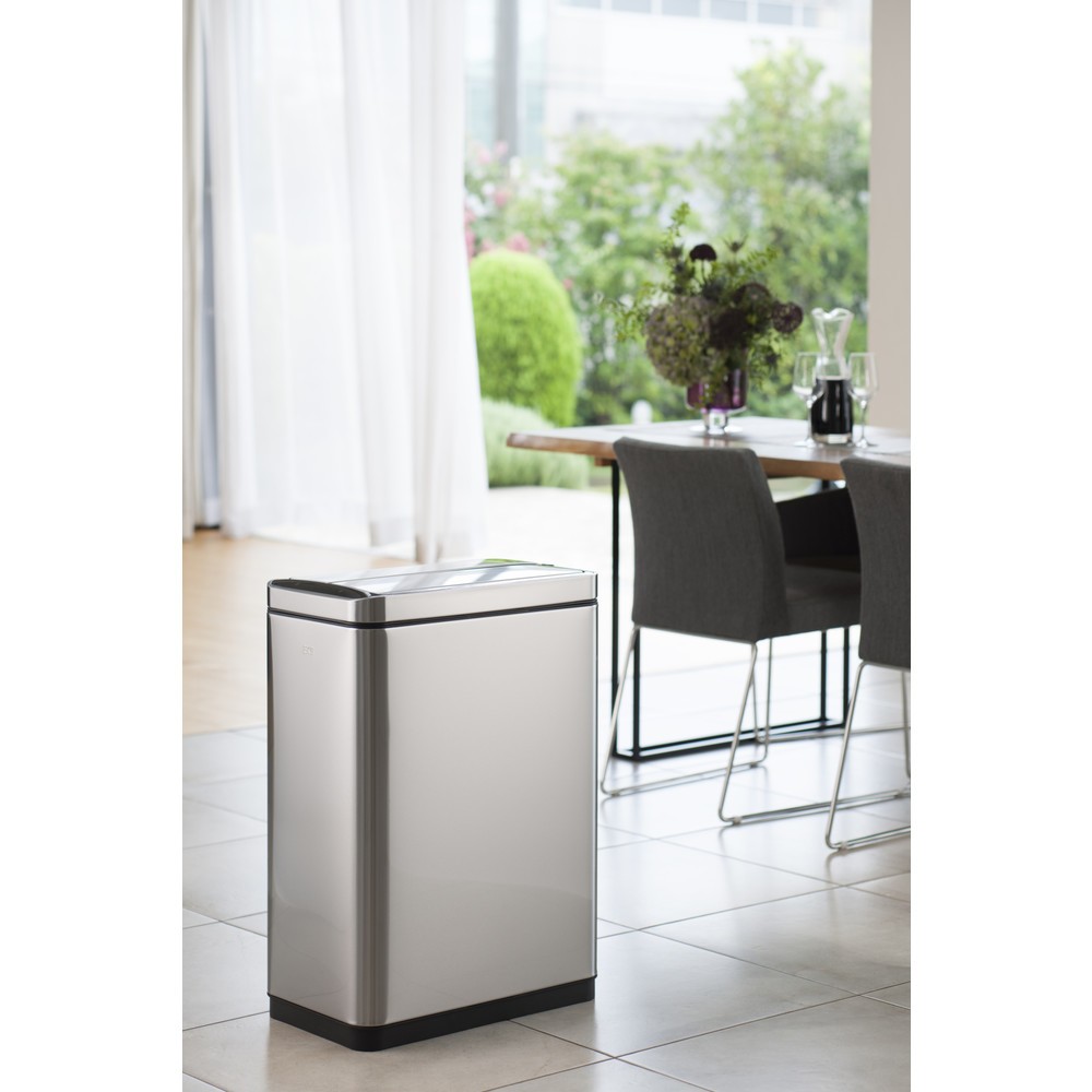 Productafbeelding nr. 10: Afvalbak EKO Deluxe Phantom Sensor, 2x20 liter, mat roestvrij staal