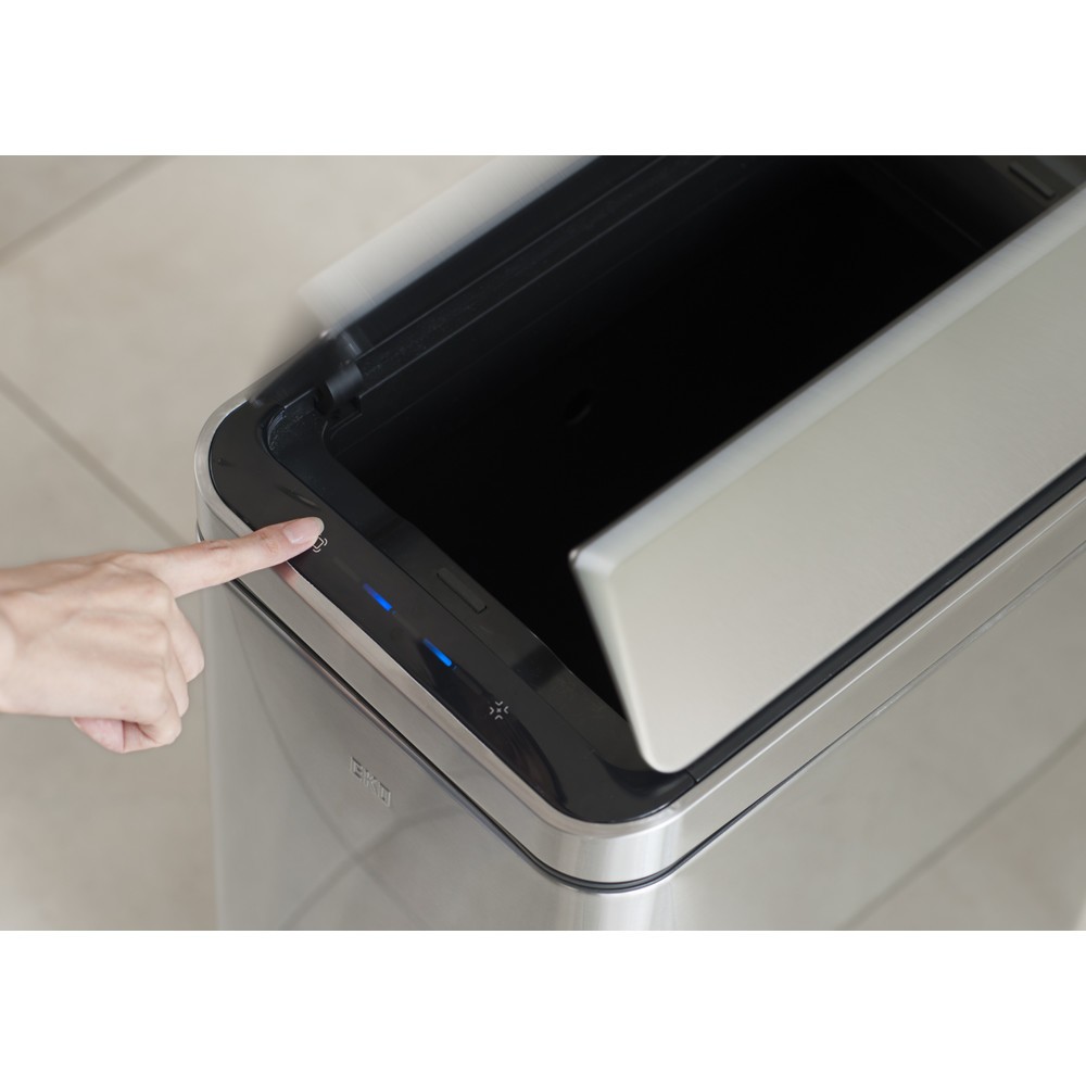 Productafbeelding nr. 14: Afvalbak EKO Deluxe Phantom Sensor, 2x20 liter, mat roestvrij staal