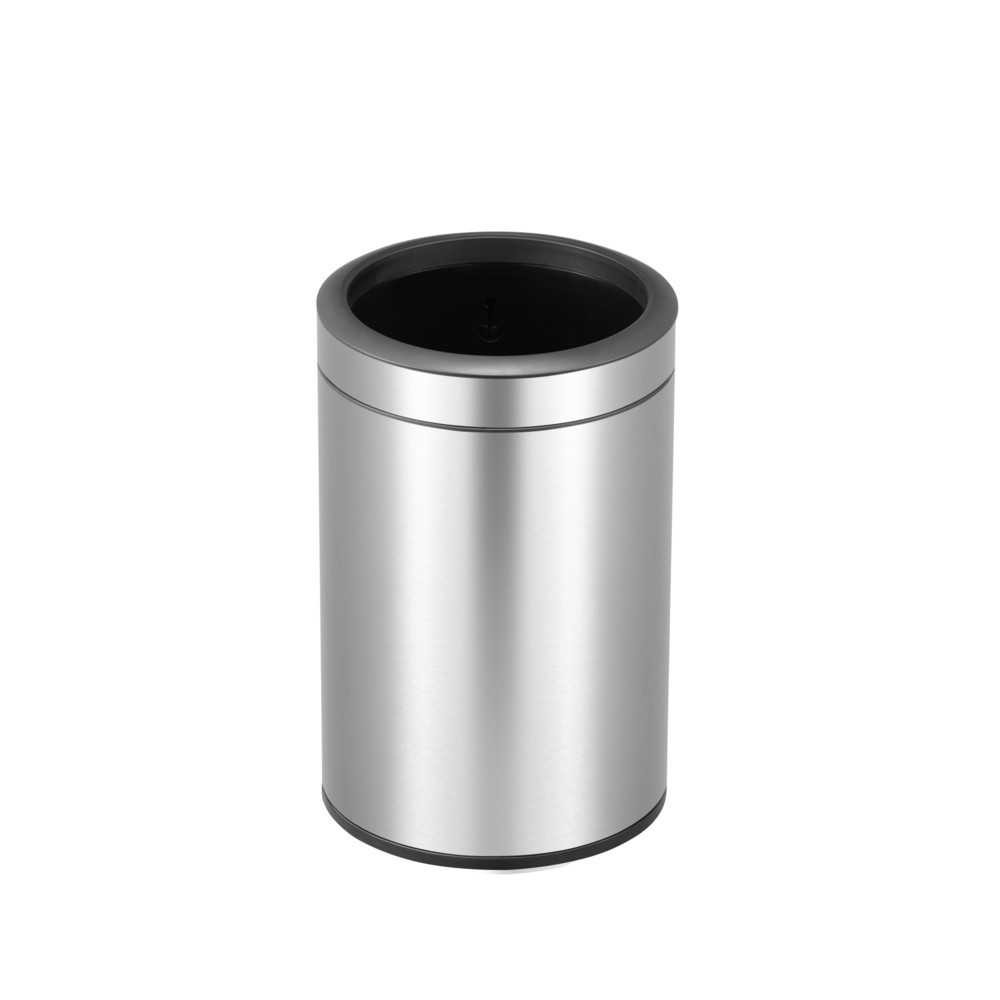 Product afbeelding: Afvalbak EKO Round, 12 liter, mat roestvrij staal