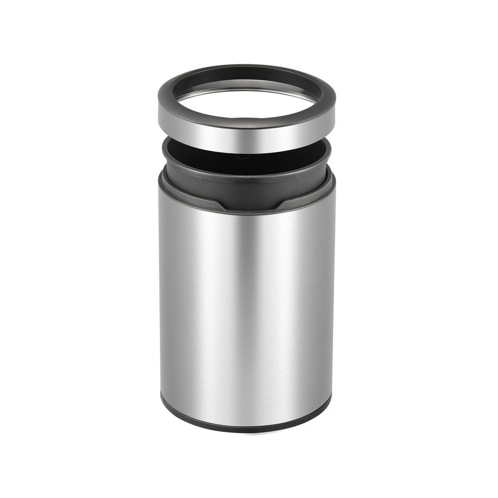 Productafbeelding nr. 2: Afvalbak EKO Round, 12 liter, mat roestvrij staal