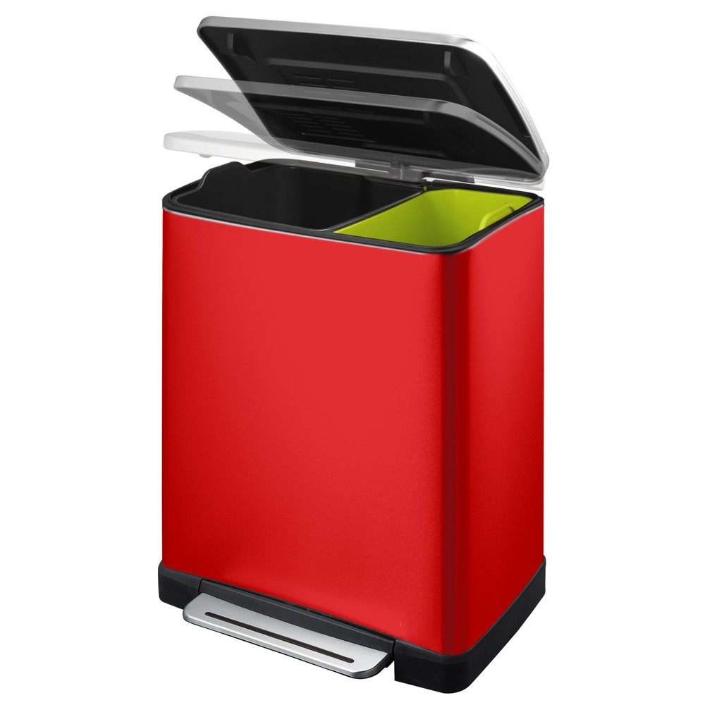 Productafbeelding nr. 2: Pedaalemmer EKO E-Cube, 1x28 + 1x18 liter, rood