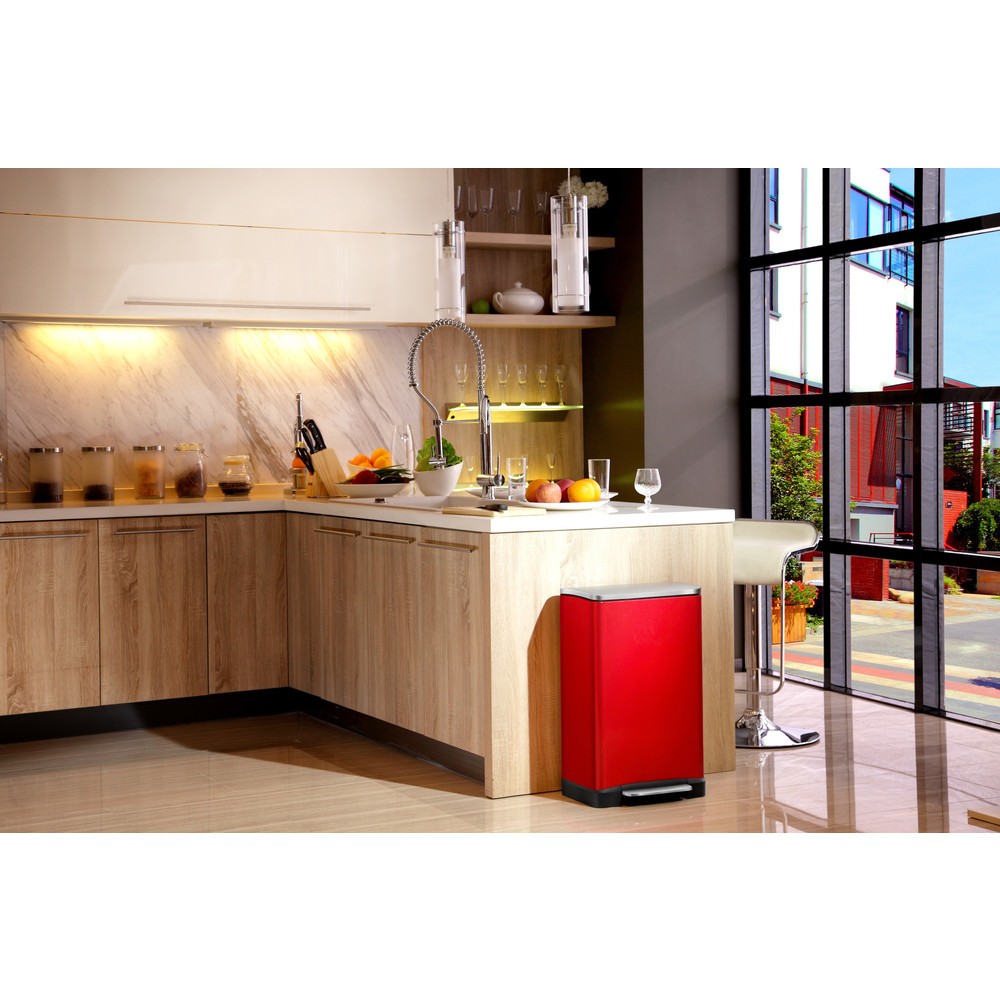Productafbeelding nr. 6: Pedaalemmer EKO E-Cube, 1x28 + 1x18 liter, rood