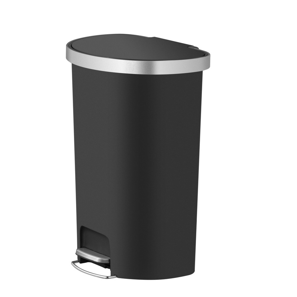 Productafbeelding nr. 1: Pedaalemmer EKO Hana, halfrond, 55 liter, zwart