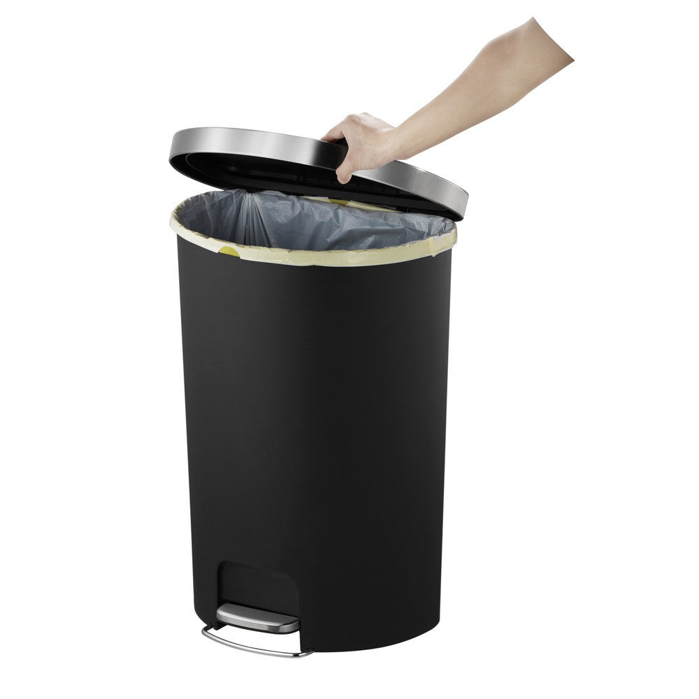 Productafbeelding nr. 7: Pedaalemmer EKO Hana, halfrond, 55 liter, zwart