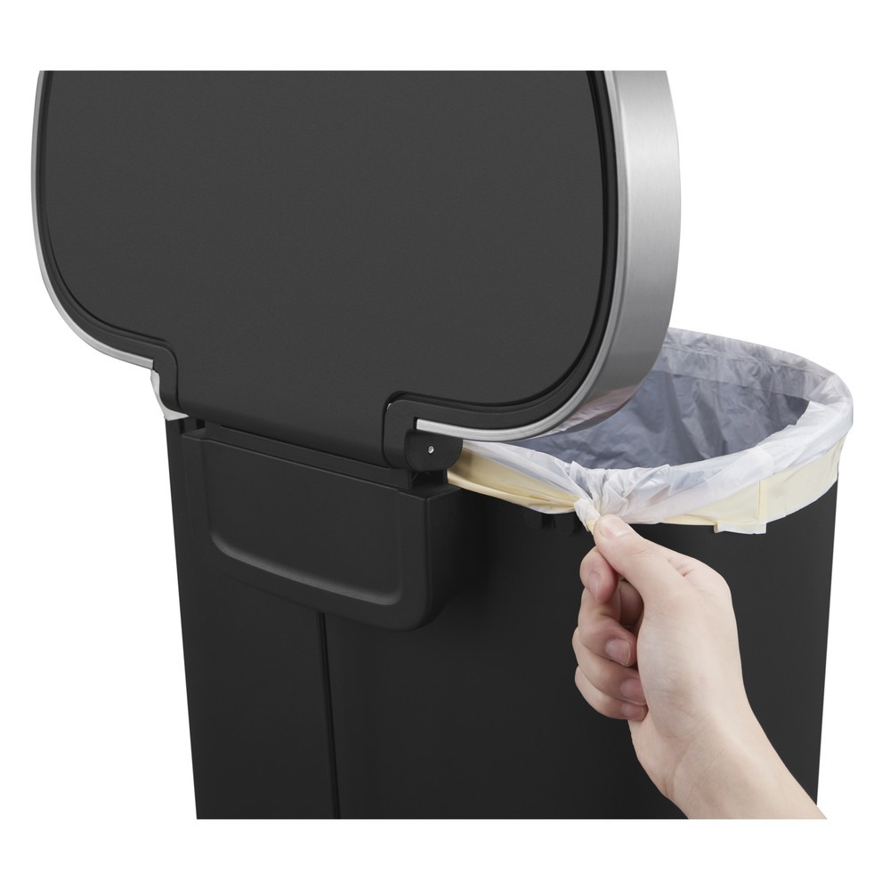 Productafbeelding nr. 8: Pedaalemmer EKO Hana, halfrond, 55 liter, zwart