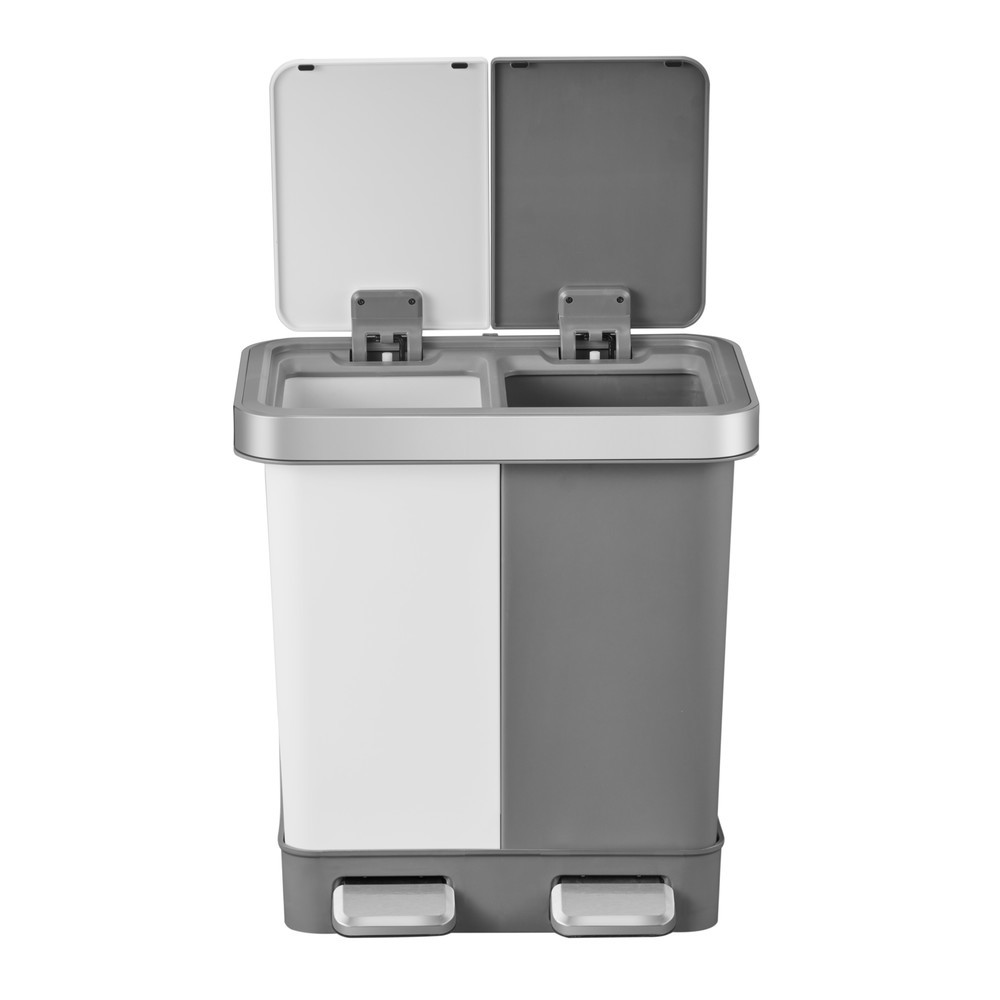 Productafbeelding nr. 8: Pedaalemmer EKO Hana Duo, 2x10 liter, wit, grijs