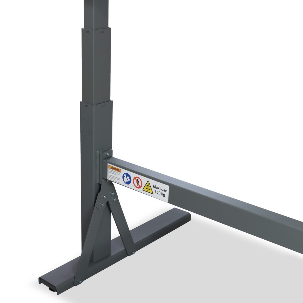 Productafbeelding nr. 8: Elektrisch in hoogte verstelbare werkbank Steinbock® e-Adjust, met geperforeerde wand, hxbxd 700-1.170 x 2.000 x 750 mm, draagvermogen 350 kg