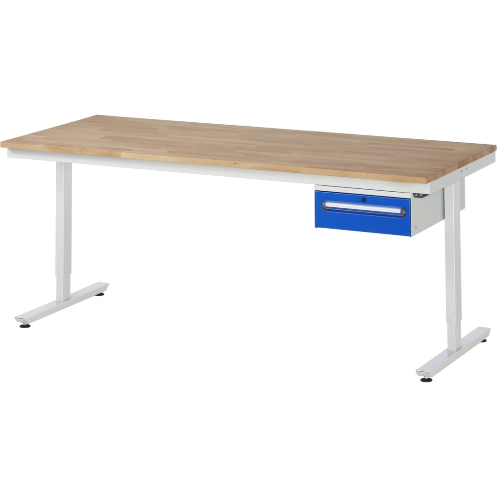 Elektrisch in hoogte verstelbare werktafel RAU serie adlatus 300, hxbxd 720-1.120 x 1.250 x 1.000 mm, werkblad met melaminelaag Productafbeelding nr. 6: Elektrisch in hoogte verstelbare werktafel RAU serie adlatus 300, hxbxd 720-1.120 x 1.250 x 1.000 mm, werkblad met melaminelaag