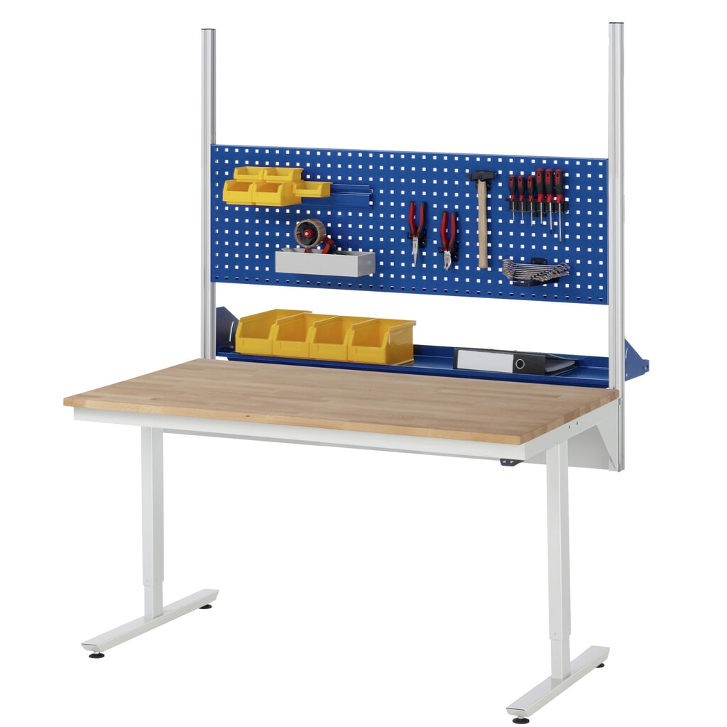 Elektrisch in hoogte verstelbare werktafel RAU serie adlatus 300, hxbxd 720-1.120 x 1.250 x 1.000 mm, werkblad met melaminelaag Productafbeelding nr. 7: Elektrisch in hoogte verstelbare werktafel RAU serie adlatus 300, hxbxd 720-1.120 x 1.250 x 1.000 mm, werkblad met melaminelaag