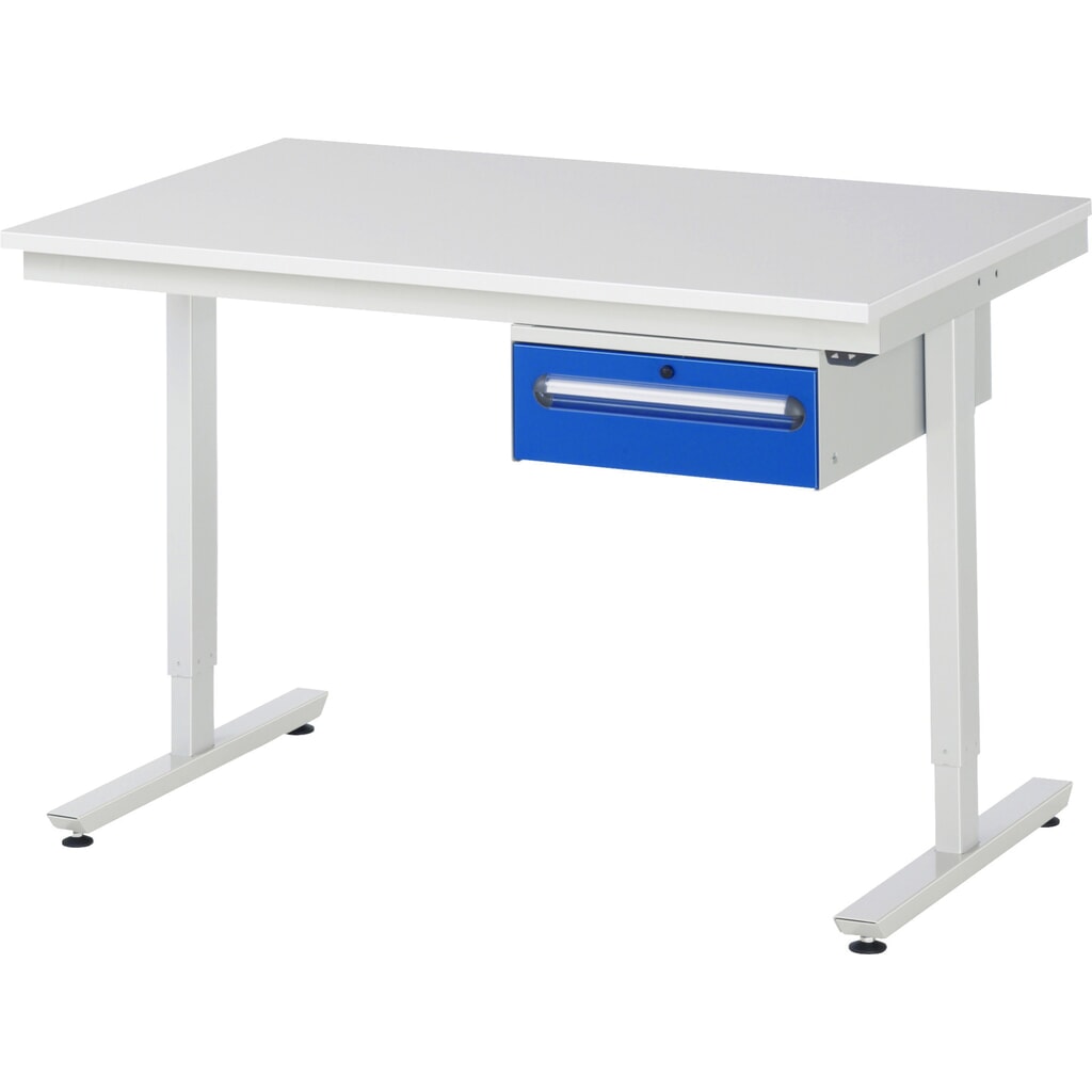 Productafbeelding nr. 9: Elektrisch in hoogte verstelbare werktafel RAU serie adlatus 300, hxbxd 720-1.120 x 1.250 x 1.000 mm, werkblad met melaminelaag