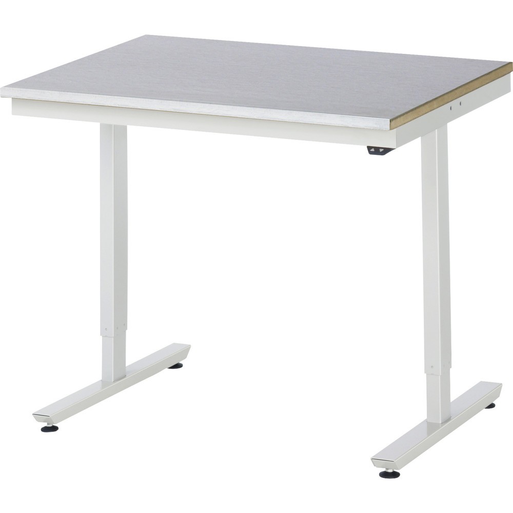 Product afbeelding: Elektrisch in hoogte verstelbare werktafel RAU serie adlatus 300, hxbxd 720-1.120 x 1.000 x 800 mm, werkblad met laag plaatstaal