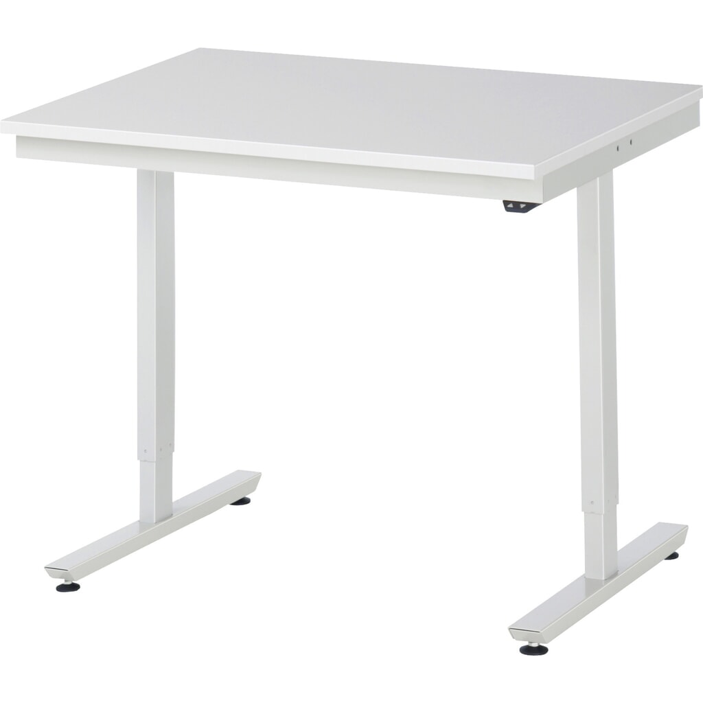 Product afbeelding: Elektrisch in hoogte verstelbare werktafel RAU serie adlatus 300, hxbxd 720-1.120 x 1.000 x 800 mm, werkblad met melaminelaag