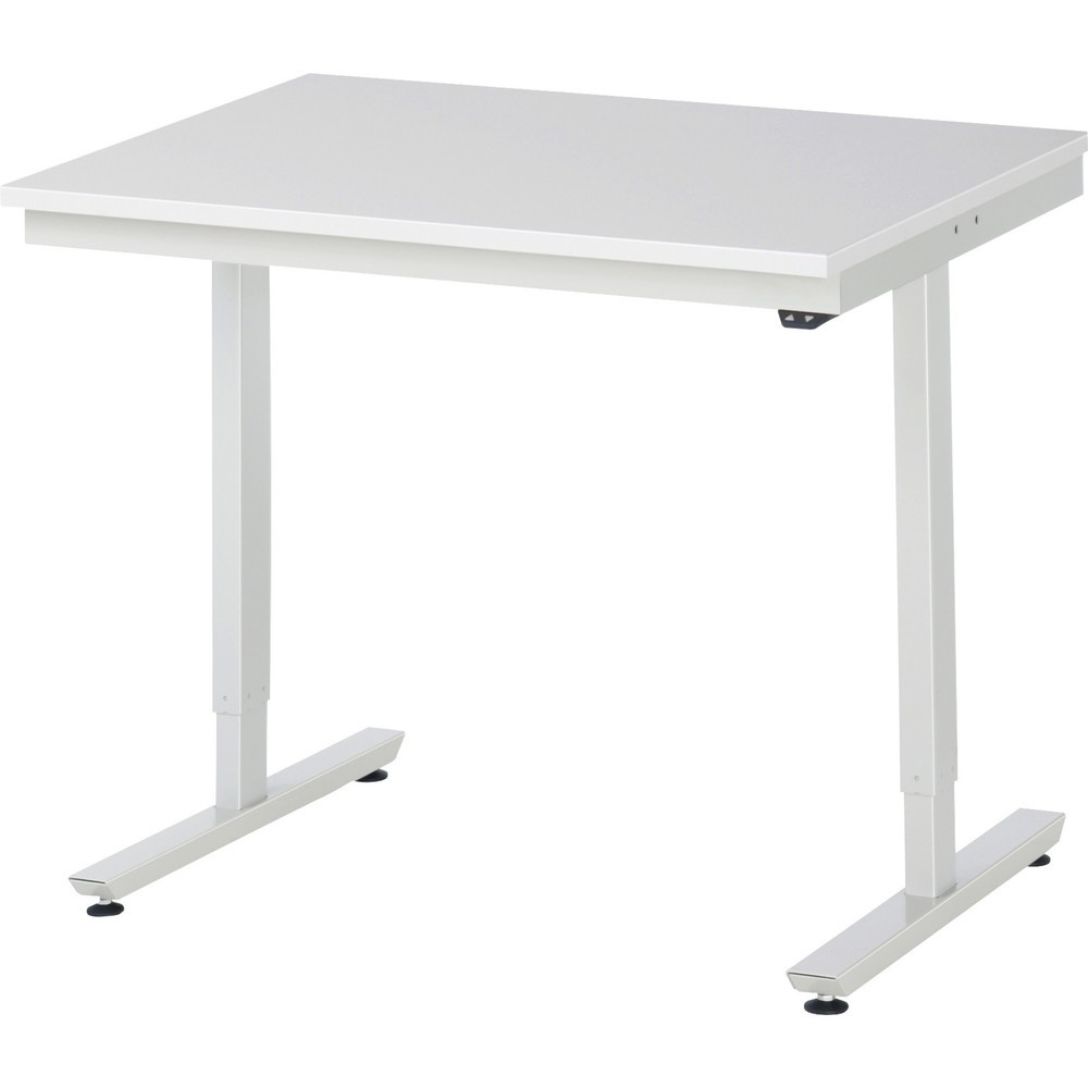 Product afbeelding: Elektrisch in hoogte verstelbare werktafel RAU serie adlatus 300, hxbxd 720-1.120 x 1.000 x 800 mm, werkblad met EGB-melaminelaag