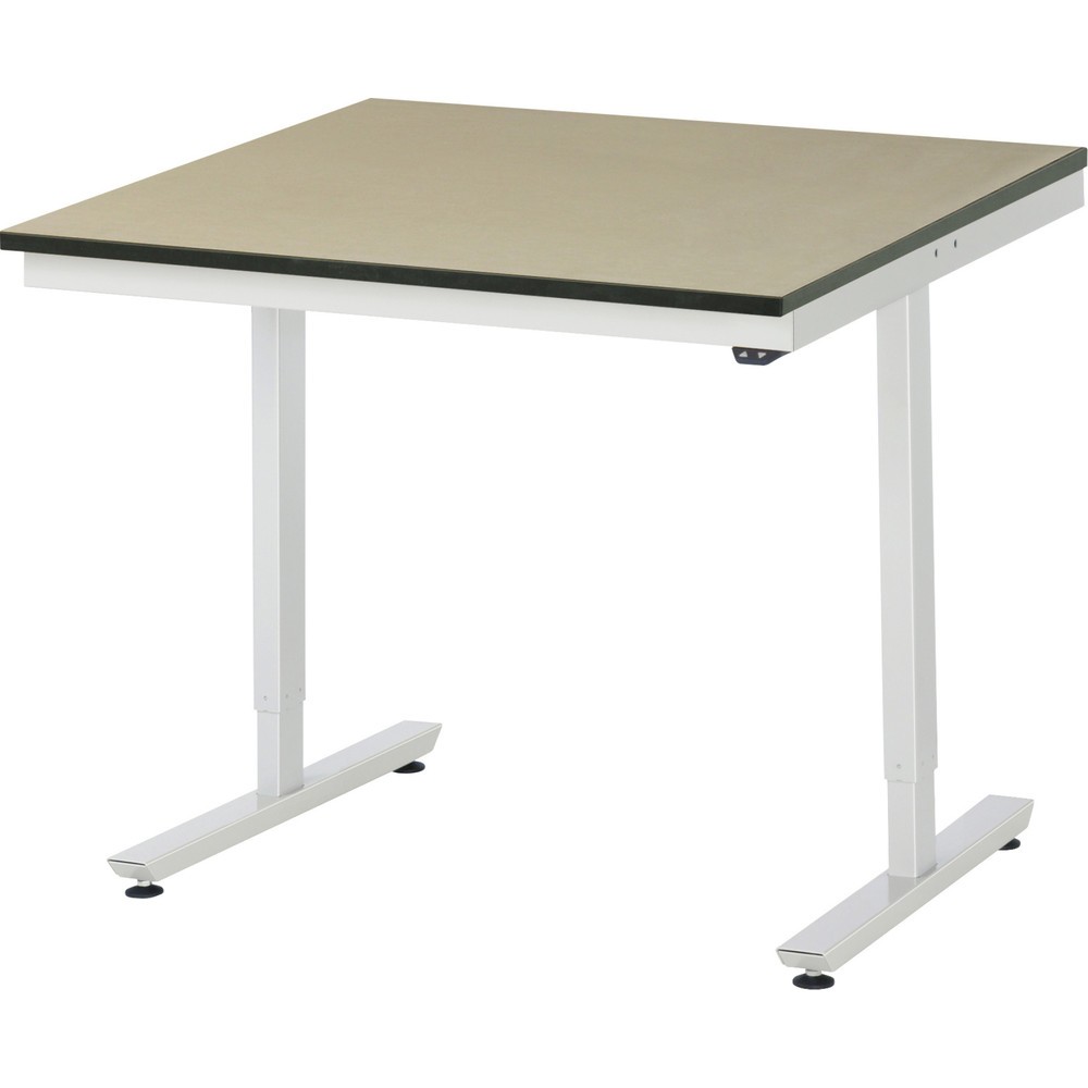 Product afbeelding: Elektrisch in hoogte verstelbare werktafel RAU serie adlatus 300, hxbxd 720-1.120 x 1.000 x 1.000 mm, mdf werkblad