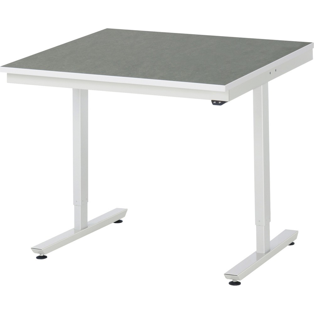 Product afbeelding: Elektrisch in hoogte verstelbare werktafel RAU serie adlatus 300, hxbxd 720-1.120 x 1.000 x 1.000 mm, werkblad met Universal- / linoleumlaag