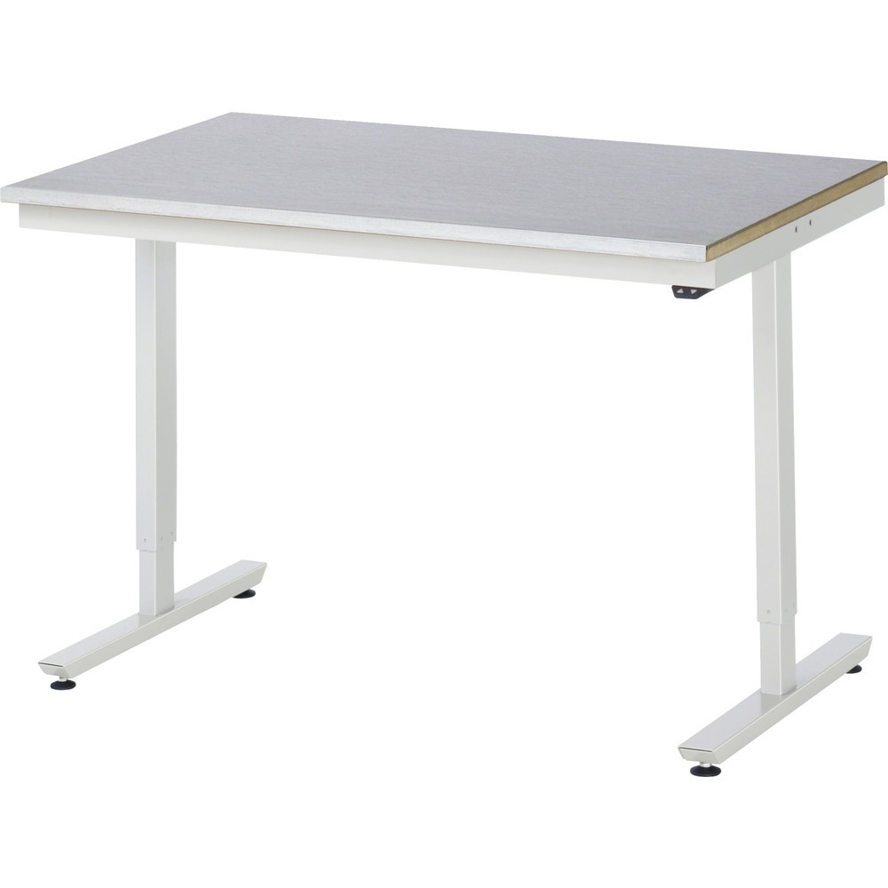 Product afbeelding: Elektrisch in hoogte verstelbare werktafel RAU serie adlatus 300, hxbxd 720-1.120 x 1.250 x 800 mm, werkblad met laag plaatstaal