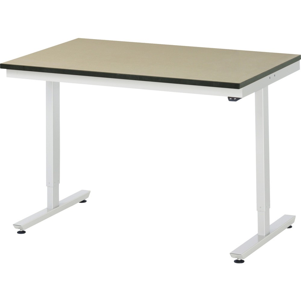 Product afbeelding: Elektrisch in hoogte verstelbare werktafel RAU serie adlatus 300, hxbxd 720-1.120 x 1.250 x 800 mm, mdf werkblad