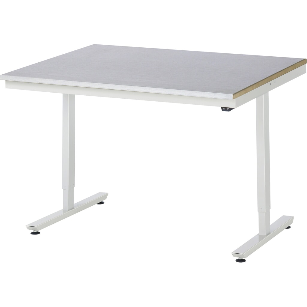 Product afbeelding: Elektrisch in hoogte verstelbare werktafel RAU serie adlatus 300, hxbxd 720-1.120 x 1.250 x 1.000 mm, werkblad met laag plaatstaal