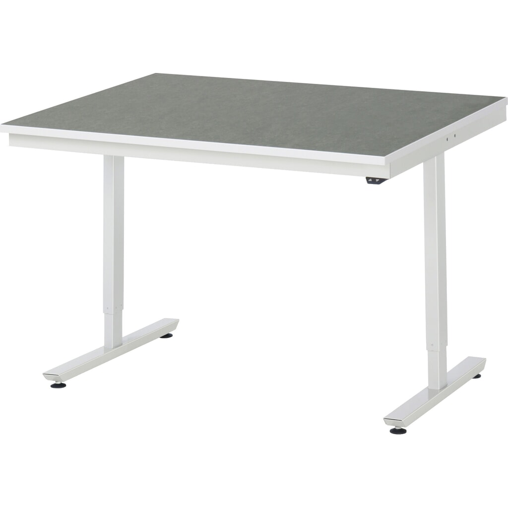 Elektrisch in hoogte verstelbare werktafel RAU serie adlatus 300, hxbxd 720-1.120 x 1.250 x 1.000 mm, werkblad met Universal- / linoleumlaag Product afbeelding: Elektrisch in hoogte verstelbare werktafel RAU serie adlatus 300, hxbxd 720-1.120 x 1.250 x 1.000 mm, werkblad met Universal- / linoleumlaag