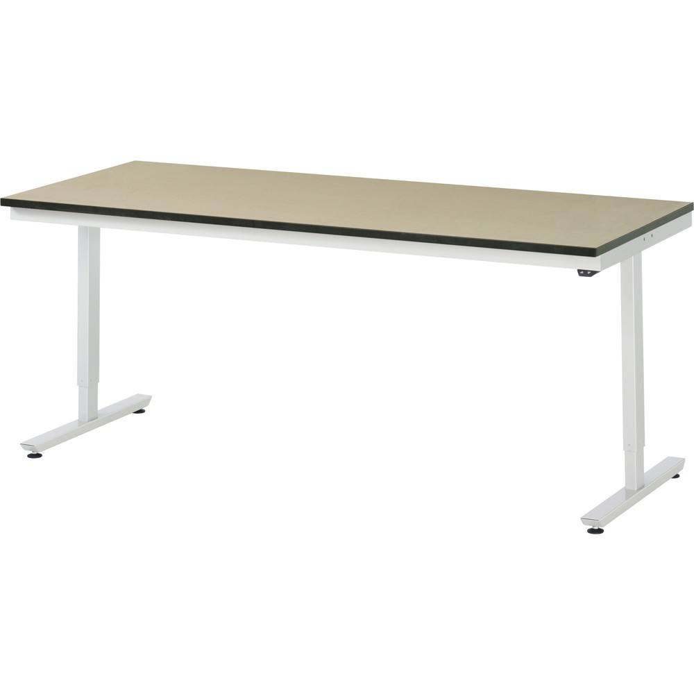 Productafbeelding nr. 1: Elektrisch in hoogte verstelbare werktafel RAU serie adlatus 300, hxbxd 720-1.120 x 2.000 x 800 mm, mdf werkblad