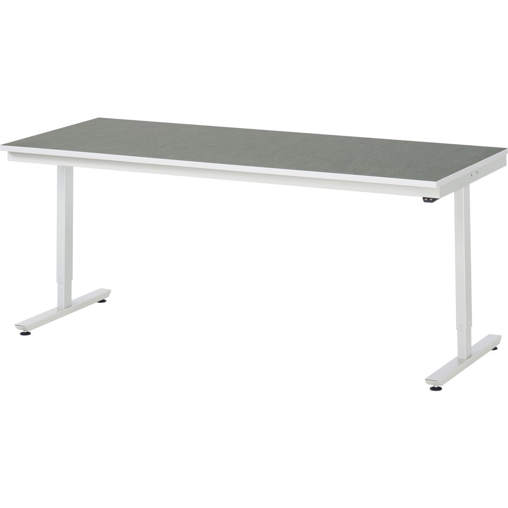 Product afbeelding: Elektrisch in hoogte verstelbare werktafel RAU serie adlatus 300, hxbxd 720-1.120 x 2.000 x 800 mm, werkblad met Universal- / linoleumlaag