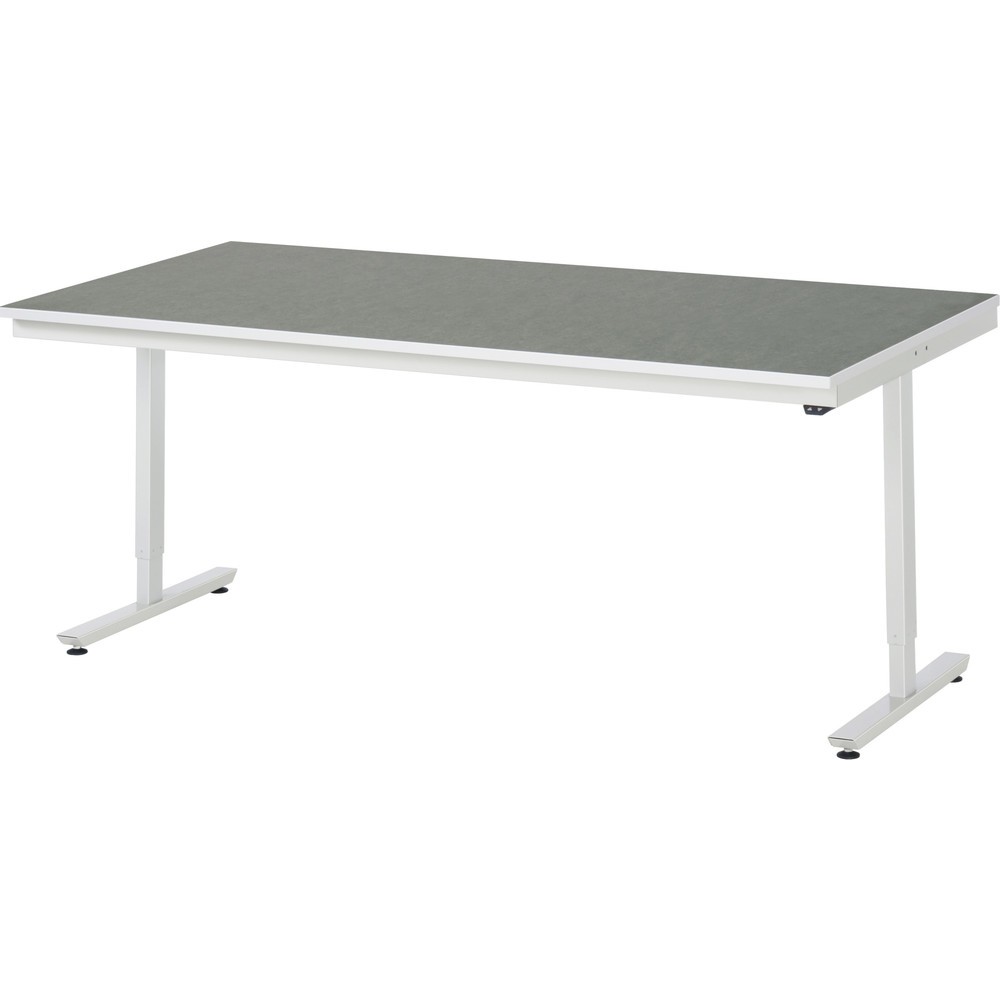 Productafbeelding nr. 1: Elektrisch in hoogte verstelbare werktafel RAU serie adlatus 300, hxbxd 720-1.120 x 2.000 x 1.000 mm, werkblad met Universal- / linoleumlaag