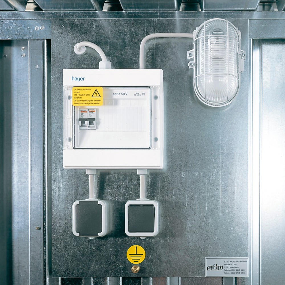 Product afbeelding: Elektrisch installatiepakket voor milieucontainer, passieve opslag