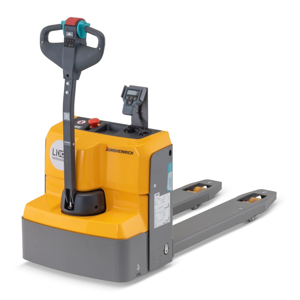 Product afbeelding: Elektrische palletwagen Jungheinrich EJE M13 met weegschaal, draagvermogen 1.300 kg, lithium-ion