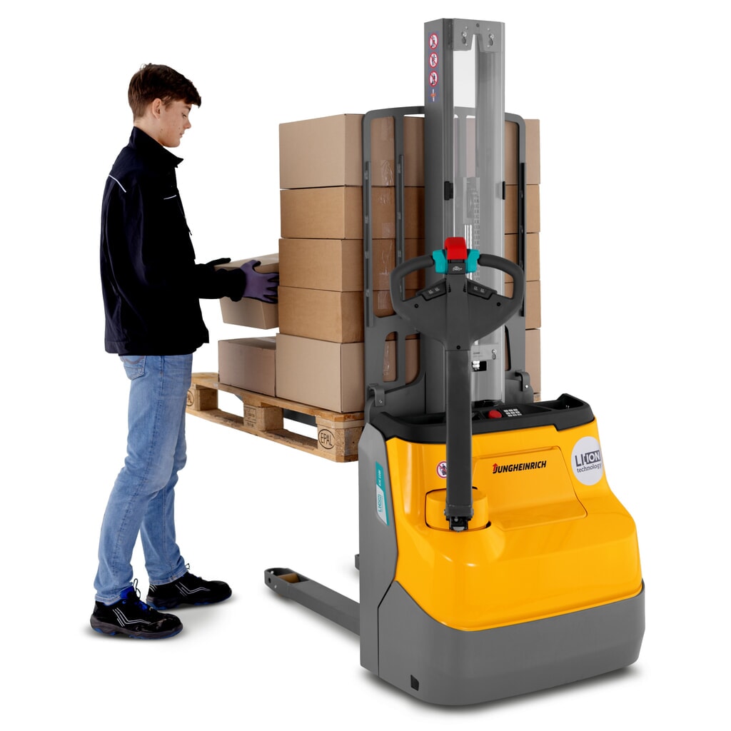 Productafbeelding nr. 6: Elektrische stapelaar Jungheinrich EJC 110i E, monomast, hefhoogte 1.290 mm, draagvermogen 1000 kg, proportionele hydraulica