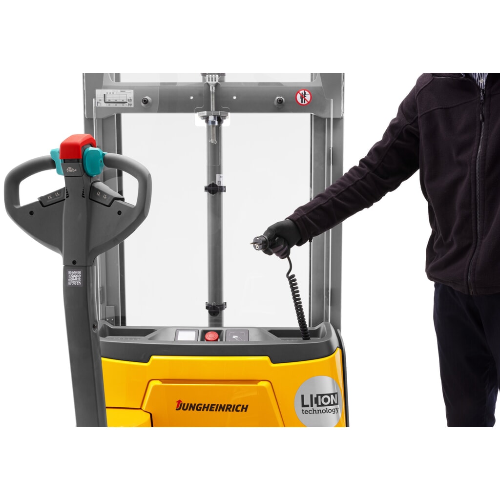 Productafbeelding nr. 4: Elektrische stapelaar Jungheinrich EJC 110i ZT, tweevoudige telescoop hefmast, hefhoogte 2.390 mm, draagvermogen 1.000 kg, proportionele hydraulica