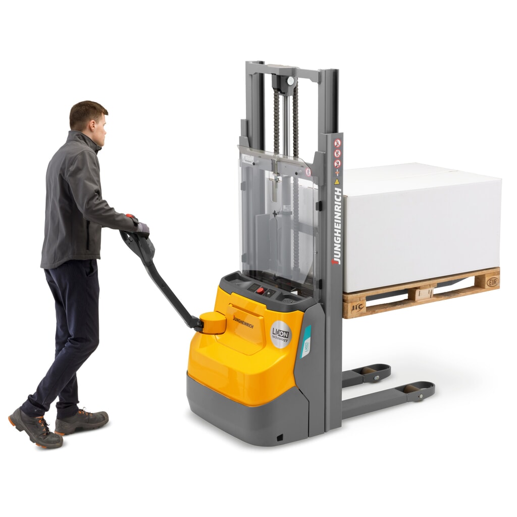 Productafbeelding nr. 7: Elektrische stapelaar Jungheinrich EJC 110i ZT, tweevoudige telescoop hefmast, hefhoogte 2.390 mm, draagvermogen 1.000 kg, proportionele hydraulica