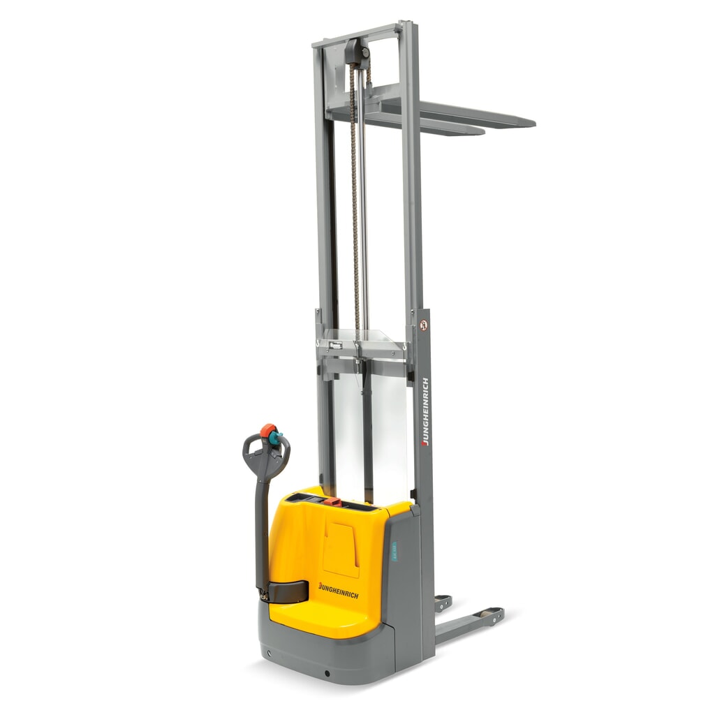 Productafbeelding nr. 6: Elektrische stapelaar Jungheinrich EJC 112/ZZ, tweevoudige telescoop hefmast, hefhoogte 2.590 mm, draagvermogen 1.200 kg, proportionele hydraulica, Aquamatik