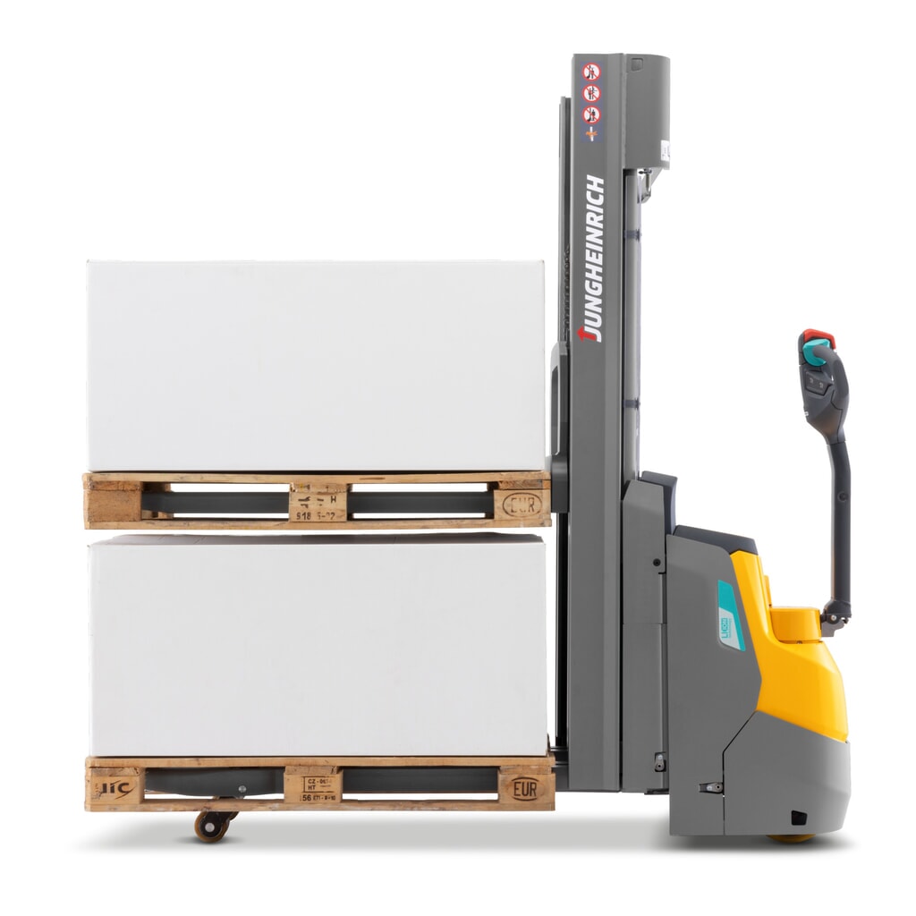 Elektrische stapelaar Jungheinrich EJC 112zi ZZ, tweevoudige telescoop hefmast, hefhoogte 2.590 mm, draagvermogen 1.200 kg, proportionele hydraulica, duolift Productafbeelding nr. 5: Elektrische stapelaar Jungheinrich EJC 112zi ZZ, tweevoudige telescoop hefmast, hefhoogte 2.590 mm, draagvermogen 1.200 kg, proportionele hydraulica, duolift