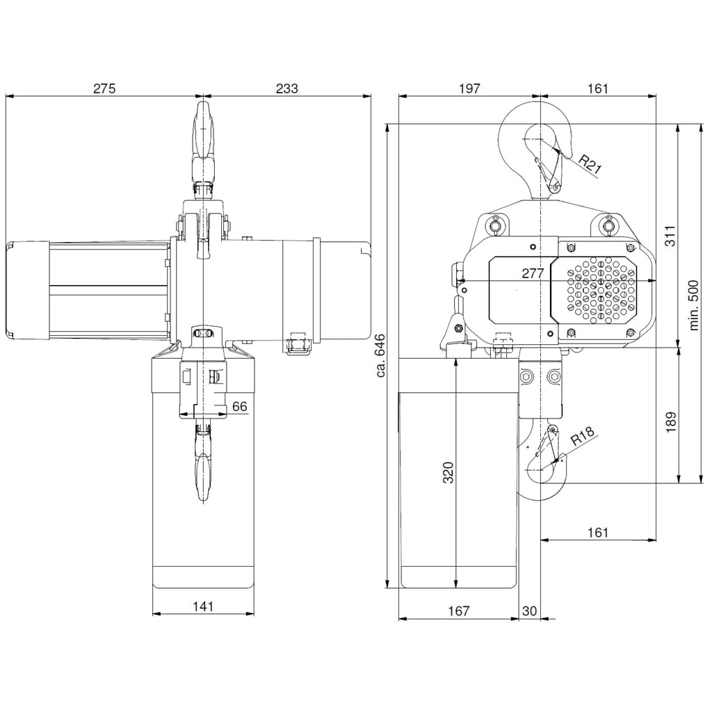 Elektrische takel LIFTKET, S-Line met haakophangsysteem, DV 1.000 kg, 6/1,5 m/min Productafbeelding nr. 6: Elektrische takel LIFTKET, S-Line met haakophangsysteem, DV 1.000 kg, 6/1,5 m/min