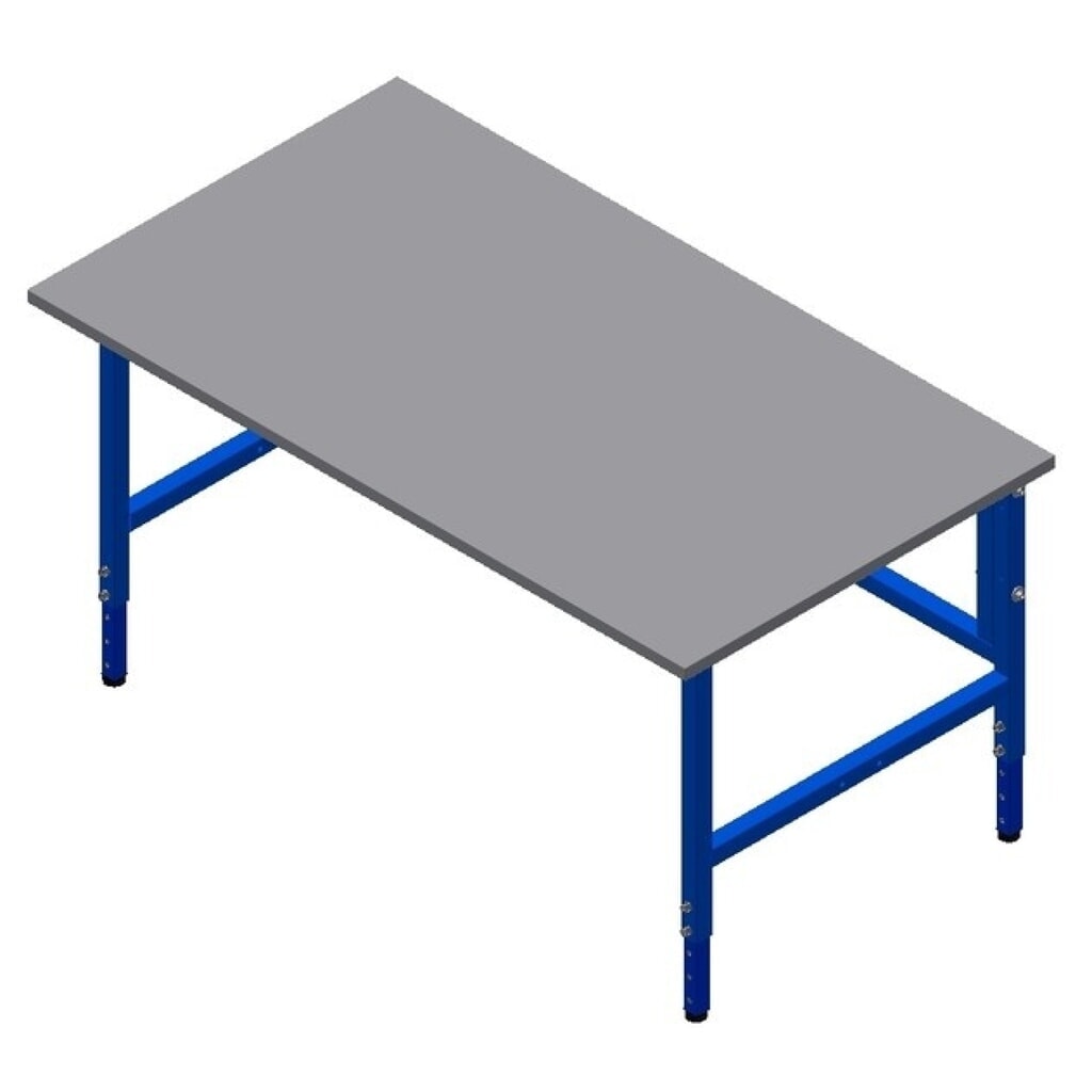 Product afbeelding: DAHMEN handmatig in hoogte verstelbare paktafel Classic, enkelzijdig, hxbxd 700-950 x 1.600 x 900 mm