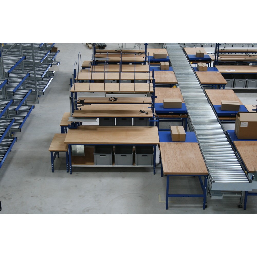 Productafbeelding nr. 4: Complete set enkele paktafel Multiplex, hxbxd 710-960 x 2.000 x 900 mm