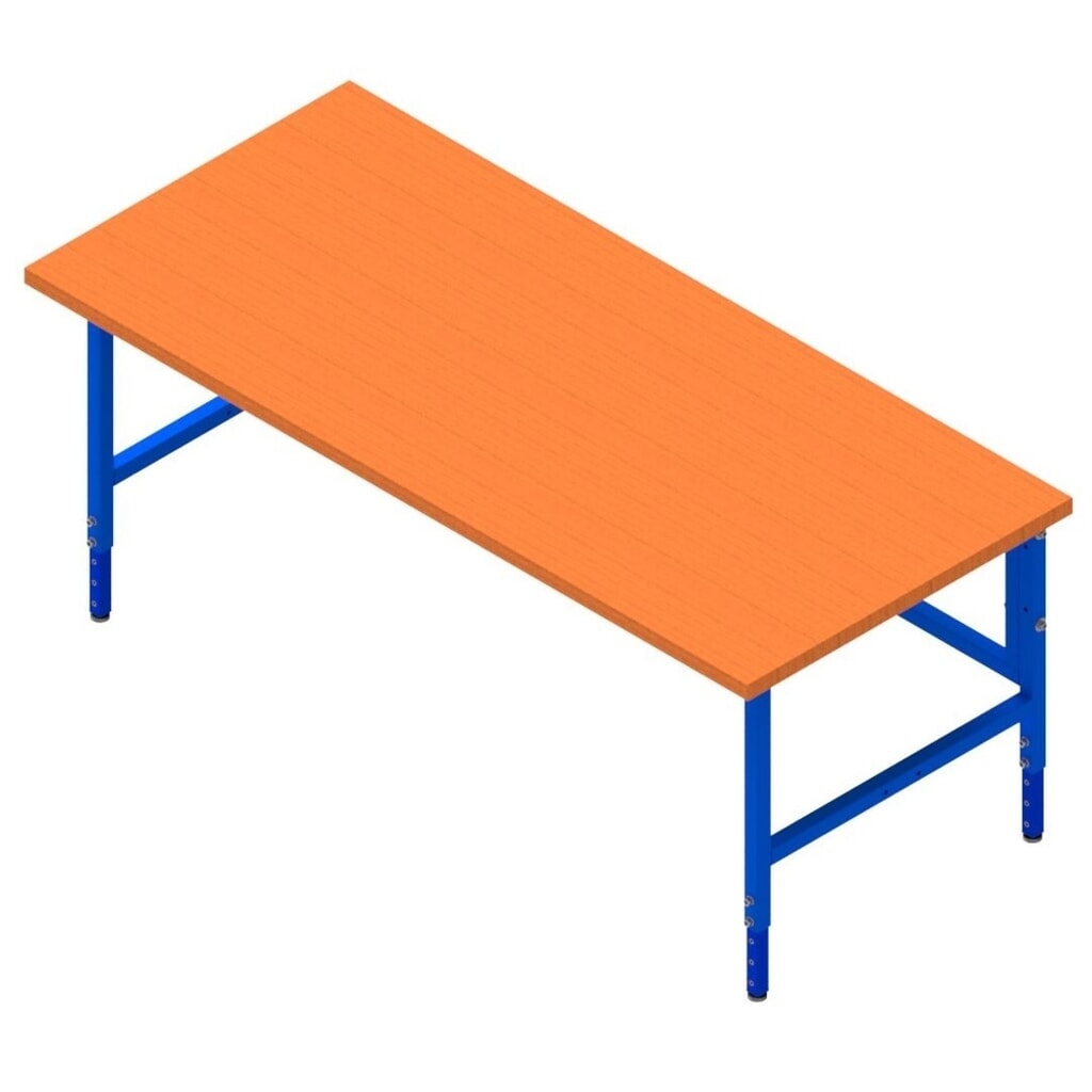 DAHMEN handmatig in hoogte verstelbare paktafel Multiplex, enkelzijdig, hxbxd 710-960 x 2.000 x 900 mm Product afbeelding: DAHMEN handmatig in hoogte verstelbare paktafel Multiplex, enkelzijdig, hxbxd 710-960 x 2.000 x 900 mm