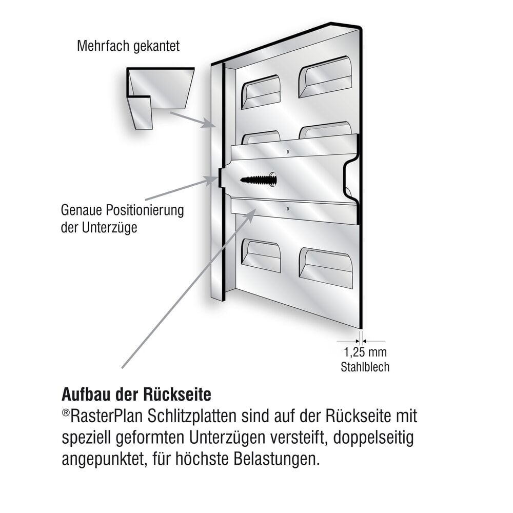 Productafbeelding nr. 8: sleufplaat, HxB 450x2.000 mm, lichtgrijs