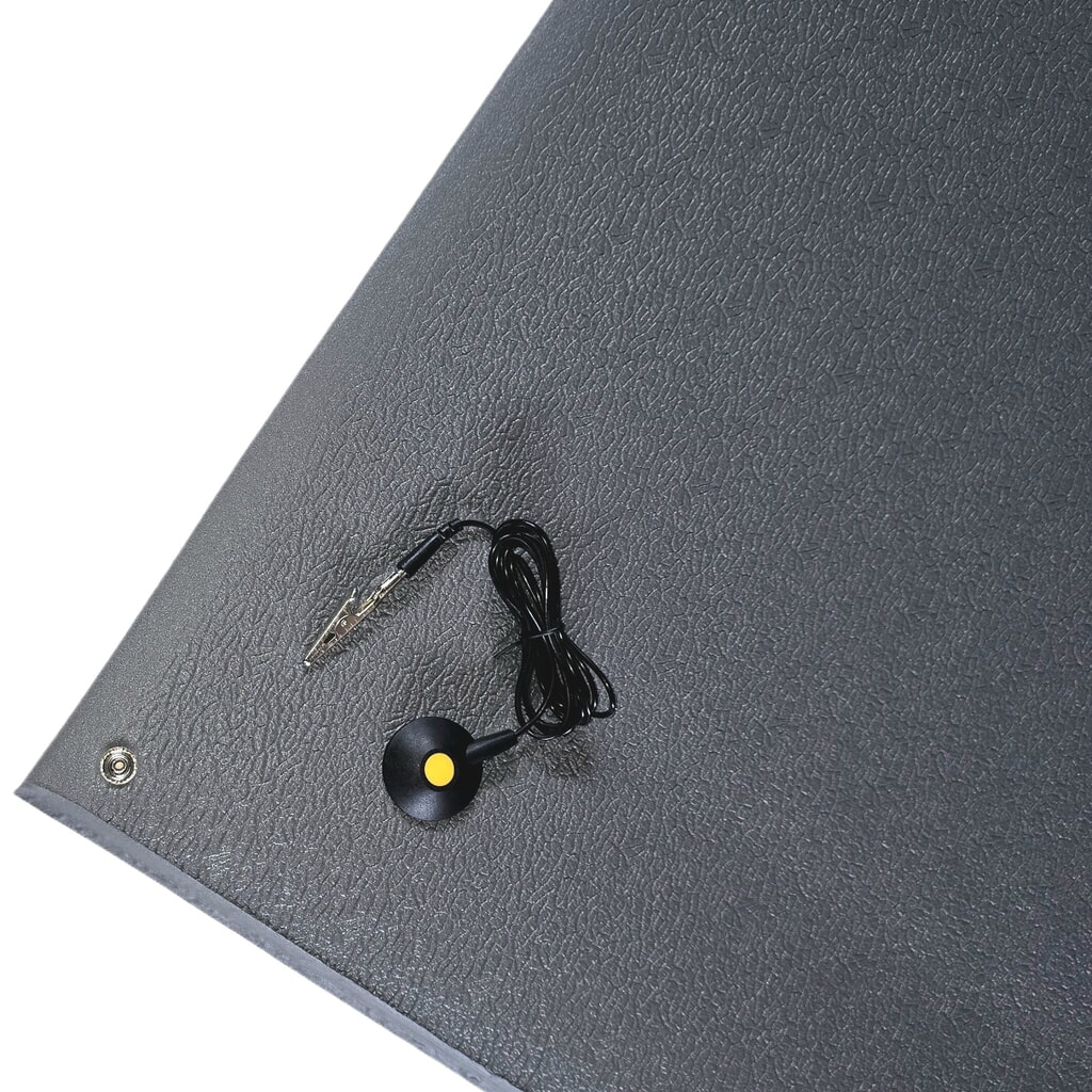 ESD-antivermoeidheidsmat Steinbock® ErgoSoft Strong, getextureerd, 1-laags, bxl 600 x 1.000 mm, antraciet Product afbeelding: ESD-antivermoeidheidsmat Steinbock® ErgoSoft Strong, getextureerd, 1-laags, bxl 600 x 1.000 mm, antraciet