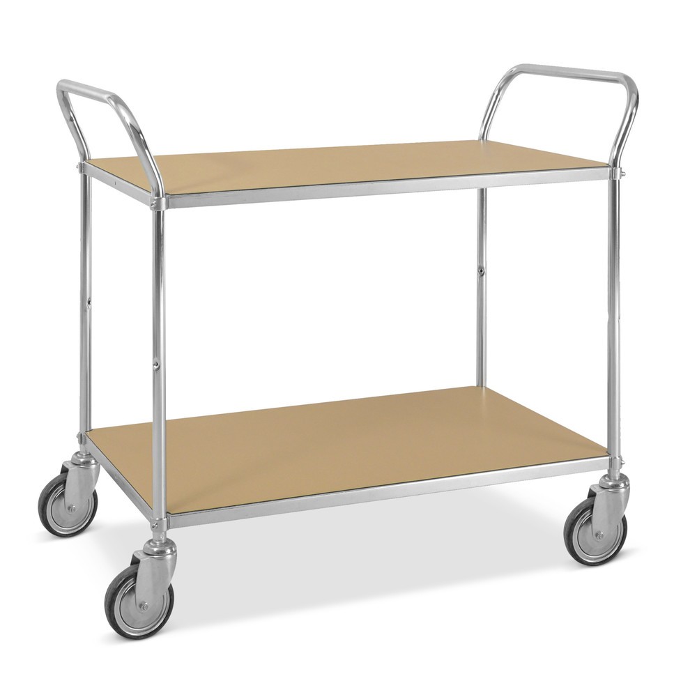 Product afbeelding: ESD-etagewagen, beugelhoogte 940 mm, 2 etages van 940 x 540 mm