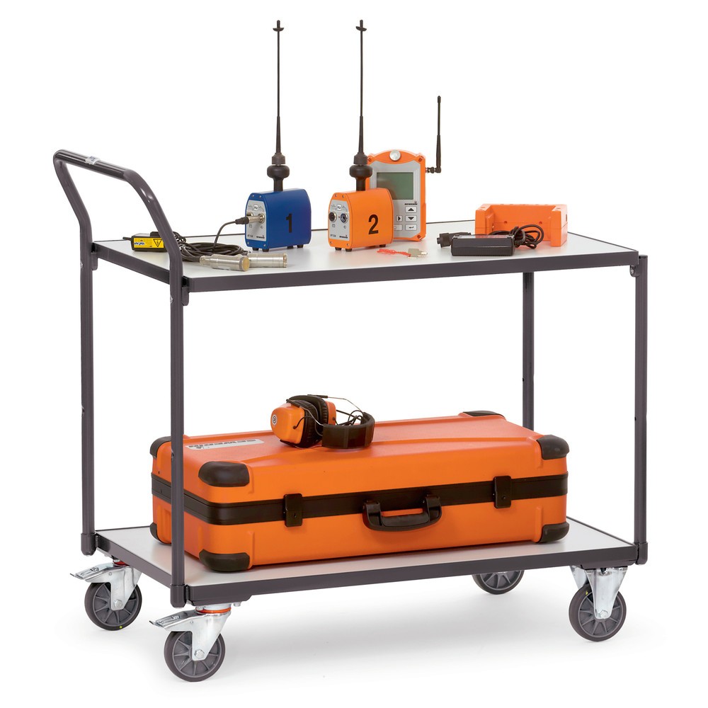 Productafbeelding nr. 2: ESD-tafelwagen fetra®, draagvermogen 300 kg, 2 laadvlakken van 500 x 850 mm