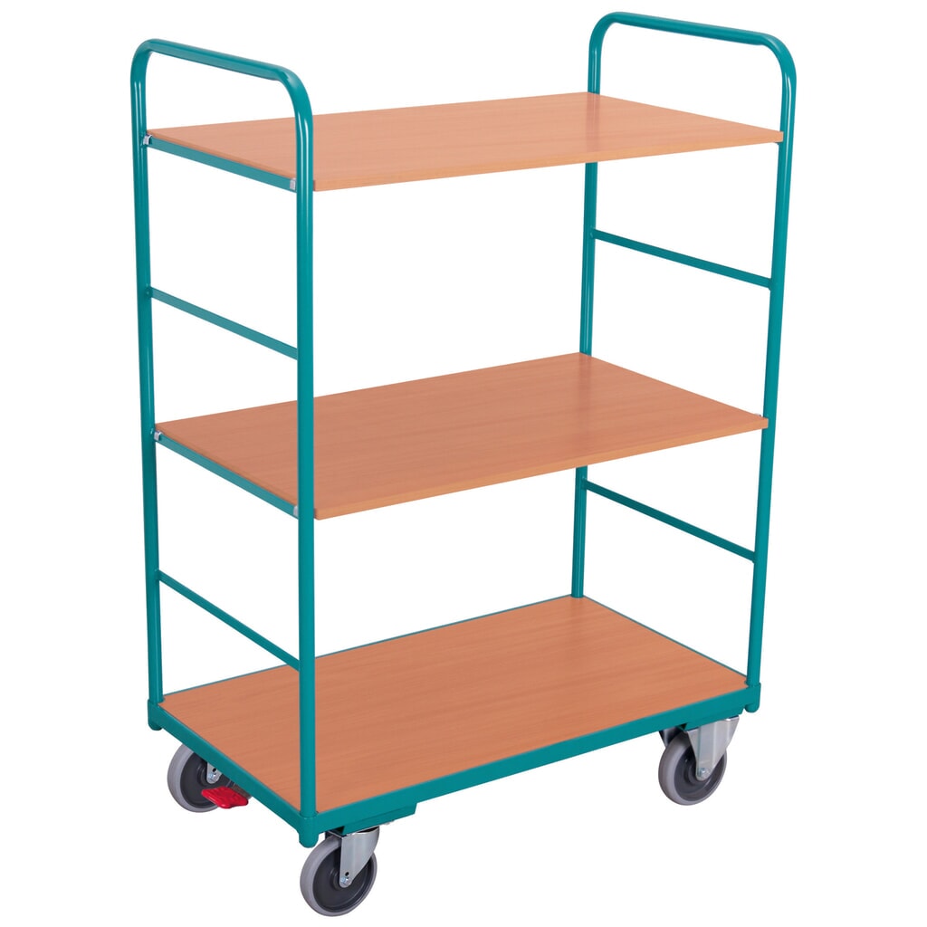 Etagewagen Ameise®, cap. 250 kg, alle zijden open, 3 etages van 1.000 x 600 mm Product afbeelding: Etagewagen Ameise®, cap. 250 kg, alle zijden open, 3 etages van 1.000 x 600 mm