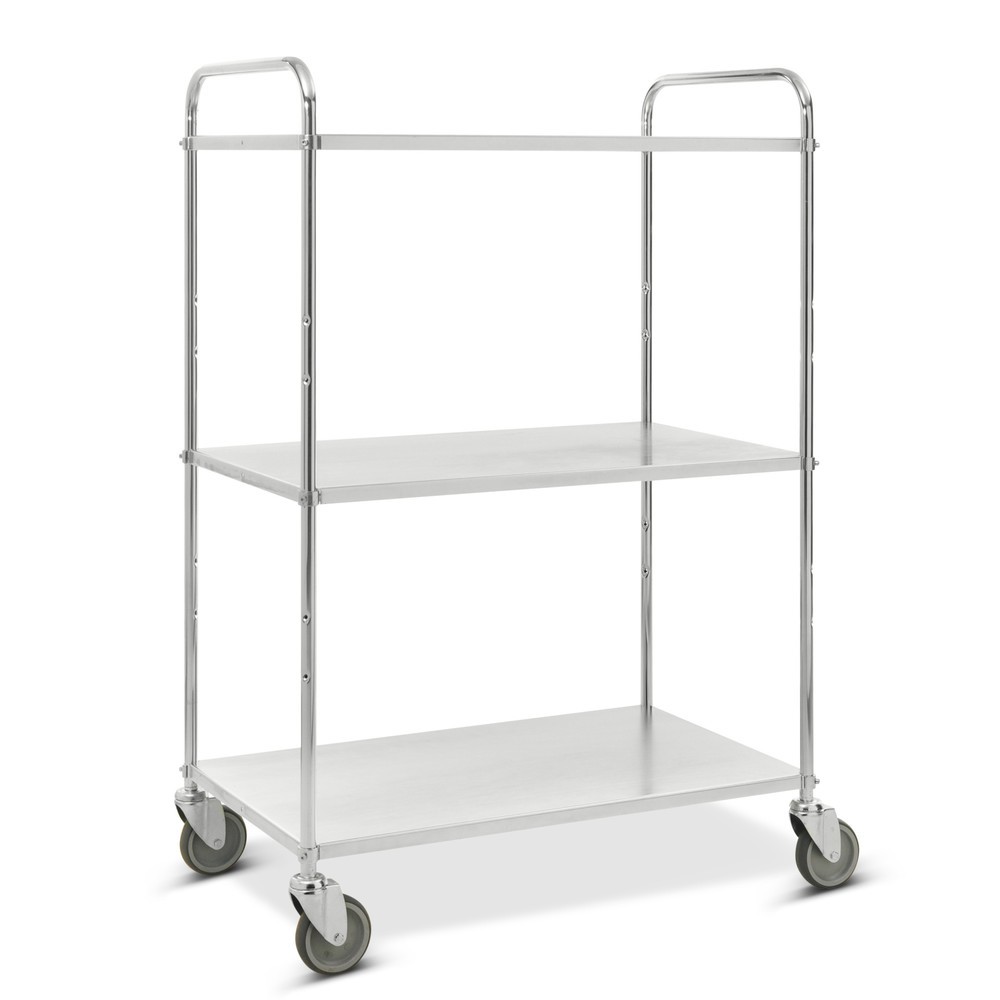 Product afbeelding: Etagewagen, compleet verzinkt, open, 3 etages van 900 x 540 mm