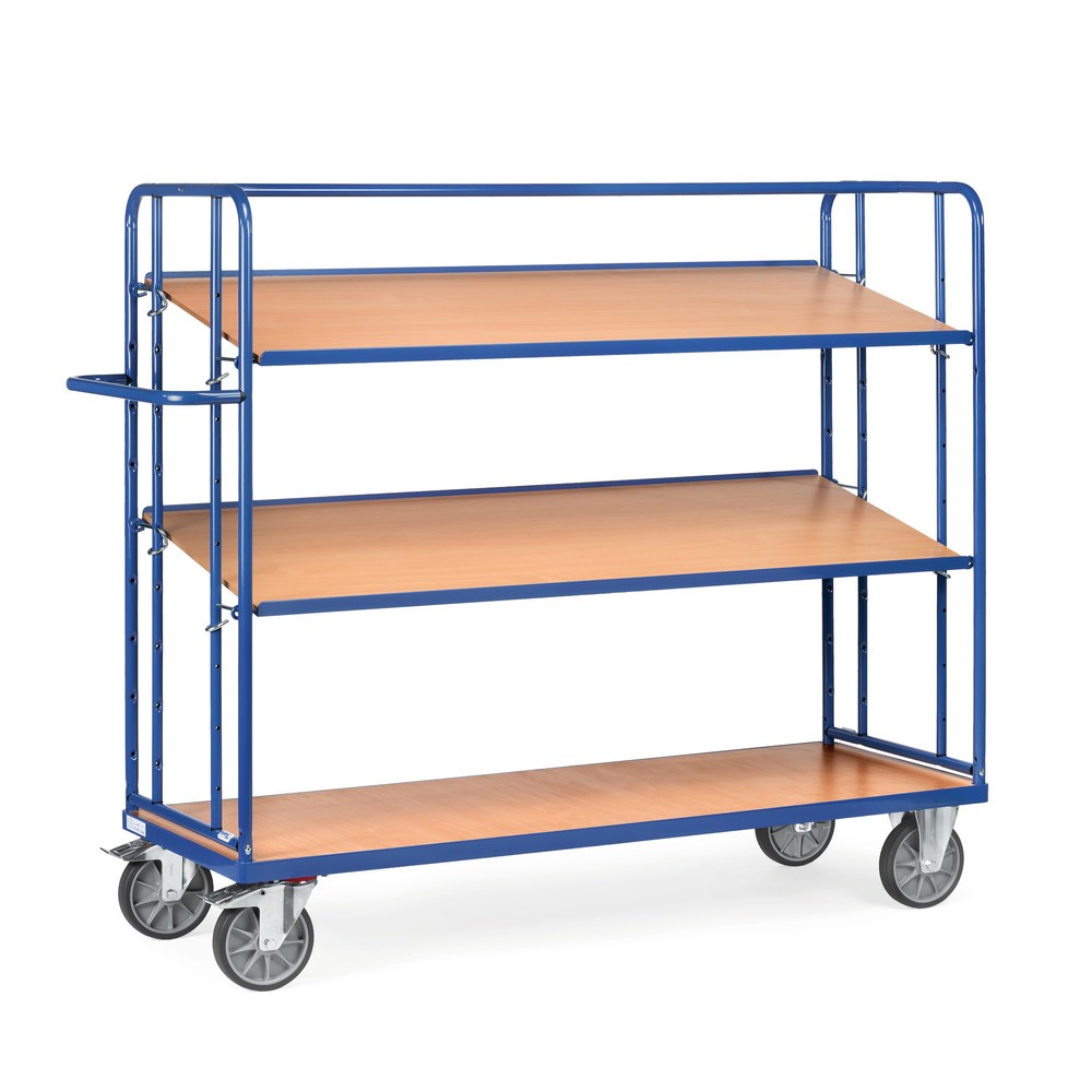 Productafbeelding nr. 3: Etagewagen fetra® voor eurobakken, draagvermogen 500 kg, 3 etages van 1.650 x 610 mm